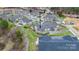 Aerial view of a well-maintained community with lush landscaping, showcasing its serene setting at 824 Wynnshire Dr # D, Hickory, NC 28601