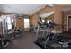 Well-equipped gym with treadmills, weight machines, and ample space for exercise at 824 Wynnshire Dr # D, Hickory, NC 28601