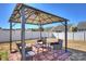 Backyard gazebo featuring shade and seating at 1008 Newton Ave, Rock Hill, SC 29732