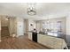 Open concept kitchen with a view of the entry, stairs, and breakfast nook at 1008 Newton Ave, Rock Hill, SC 29732