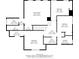 Second-floor plan outlining bedroom and bonus room dimensions, plus closet and bathroom locations at 1016 Filly Dr, Indian Trail, NC 28079