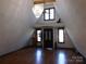 Unique A-frame living space featuring hardwood floors, a ceiling fan and distinctive windows for natural light at 13062 Highway 55 W Hwy, York, SC 29745
