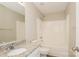 Bathroom with a shower-tub combination and granite countertop vanity at 221 Chicago Ln, York, SC 29745
