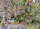 Aerial view of a home nestled among trees and greenery, offering privacy at 311 3Rd Avenue Se Dr, Hickory, NC 28602