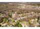 Aerial view of a residential neighborhood surrounded by nature, showcasing community layout at 3329 Brownes Creek Rd, Charlotte, NC 28269