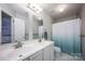 Bright bathroom with double sinks, modern fixtures, and a fresh, clean design at 3329 Brownes Creek Rd, Charlotte, NC 28269
