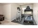 Well-lit exercise area equipped with an elliptical and treadmill; fitness at home! at 3329 Brownes Creek Rd, Charlotte, NC 28269