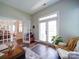 Cozy office space with hardwood floors and a view to the outside at 371 Montibello Dr, Mooresville, NC 28117