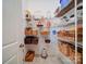 Organized pantry with wire shelving and an assortment of storage baskets at 371 Montibello Dr, Mooresville, NC 28117