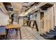 Open basement featuring stairs, table, shelving, and exposed ductwork at 514 3Rd Avenue Se Dr, Hickory, NC 28602
