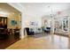 Well-lit lobby area with French doors, seating, and chandelier at 5425 Closeburn Rd # 309, Charlotte, NC 28210