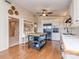 Bright kitchen featuring white cabinets, stainless steel appliances, and a wooden island at 109 Joe Teague Rd, Hickory, NC 28601