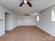 Spacious bonus room features carpet, two closets, and neutral paint at 114 Joe Teague Rd, Hickory, NC 28601