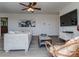 Comfortable living room with hardwood floors and a large television mounted on the wall at 114 Joe Teague Rd, Hickory, NC 28601