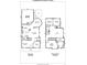 Detailed floor plan showcasing the layout of this two-story home, with labeled rooms and dimensions at 122 Blandina Ct, Fort Mill, SC 29708