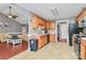 View from kitchen toward living room at 1229 Kent Dr, Lancaster, SC 29720