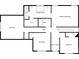 Second floor plan showing main bedroom, bath, walk-in closet, and bedrooms at 1400 Wessex Ct, Monroe, NC 28110