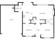 Main floor plan showing kitchen, dining room, living room, and garage at 1400 Wessex Ct, Monroe, NC 28110