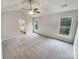 Spacious main bedroom with ceiling fan, and large windows at 1400 Wessex Ct, Monroe, NC 28110