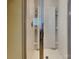 Modern standup shower with a glass door and built in shelving at 242 Elrosa Rd, Mooresville, NC 28115