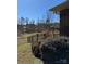 A fenced backyard offers plenty of greenery and nature views, enhancing the home's appeal at 2608 Glyncastle Way, Gastonia, NC 28056
