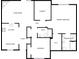 Detailed floor plan showcasing the layout with living room, kitchen, bedrooms, and bathrooms at 2924 Zion Renaissance Ln, Charlotte, NC 28269
