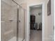 Bathroom featuring tiled shower and a door leading into a walk-in closet at 303 Ridge Reserve Dr # 29, Clover, SC 29710