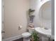 Stylish powder room featuring elegant wallpaper, sleek sink, and modern fixtures at 303 Ridge Reserve Dr # 29, Clover, SC 29710