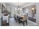 Formal dining room featuring elegant furniture, decor, and a view to the entry foyer at 303 Ridge Reserve Dr # 29, Clover, SC 29710