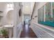 Inviting foyer with hardwood floors, wainscoting, staircase and stylish decor at 303 Ridge Reserve Dr # 29, Clover, SC 29710