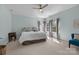 Tranquil bedroom with soft blue walls, plenty of natural light, and decorative accents at 3208 Fifth Baxter Xing, Fort Mill, SC 29708
