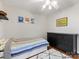 ' room featuring a single bed frame and hardwood floors at 3350 Bonneville Dr, Charlotte, NC 28205