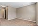 Spacious bedroom features natural light, and neutral walls, for a calming atmosphere at 4139 N Course Dr, Charlotte, NC 28277