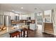 Modern kitchen with white cabinets, stainless steel appliances, and granite countertops, great for cooking and entertaining at 4139 N Course Dr, Charlotte, NC 28277