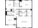 Second floor plan featuring three bedrooms, two bathrooms, laundry and walk in closet at 4219 Robinwood Dr, Charlotte, NC 28212