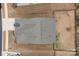 An aerial view shows the roof and yard with chain link fence of the home at 4720 Maiden Creek Way, Maiden, NC 28650