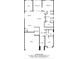 A detailed first floor plan including living room, primary bedroom, kitchen and garage at 4720 Maiden Creek Way, Maiden, NC 28650