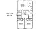 Lower level floor plan with primary bedroom, walk-in closet, two bedrooms, and closets offers ample storage at 5084 Mariana Ct, Tega Cay, SC 29708