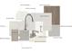 Selection of stylish home building materials including tile, flooring, cabinetry, countertops and hardware at 5723 Castlerea Dr, Charlotte, NC 28217
