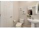 Charming powder room features modern fixtures and decor at 620 Amethyst Cir, Fort Mill, SC 29708