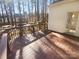 Spacious outdoor deck with wood flooring, ideal for entertaining or relaxing at 6318 Pink Dogwood Ln, Charlotte, NC 28262