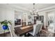 Formal dining area showcasing natural light and open access to other living spaces at 8638 Raven Top Dr, Mint Hill, NC 28227