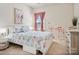 Bright bedroom featuring flamingo themed bedding and decor, adding a playful touch to the room at 924 Stebbins Dr, Fort Mill, SC 29715