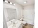 Bathroom features a clean design with a combination tub and shower, along with a spacious vanity at 104 Tarrington Dr, Statesville, NC 28625