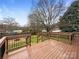 Spacious deck offers a private outdoor retreat with a fenced backyard at 106 Cape Breton Trl, Gastonia, NC 28056