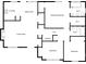 Detailed floor plan showcasing the layout of the home, including kitchen, bedrooms, and living areas at 106 Cape Breton Trl, Gastonia, NC 28056
