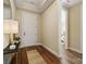 Inviting foyer with hardwood floors and neutral paint at 13101 Cozy Ct, Charlotte, NC 28215