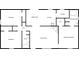 Detailed floorplan showcasing bedrooms, living room, kitchen, dining area, laundry and primary bathroom at 1311 Shady Oak Trl, Gastonia, NC 28052