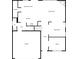 Detailed floor plan showcasing the layout of the first floor including the kitchen, living room, and garage at 133 Sequoia St, Mooresville, NC 28117