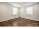 Clean, modern bedroom featuring light walls, crown molding and hardwood floors at 1331 14Th Ne St, Hickory, NC 28601